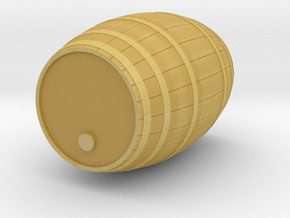 18th Century Barrel (13hx10dia) 1/24 in Tan Fine Detail Plastic