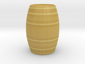 18th Century Barrel (21hx15dia) 1/24 in Tan Fine Detail Plastic