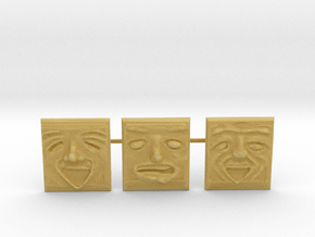 HO/OO Lionel Style Troublesome Faces in Tan Fine Detail Plastic