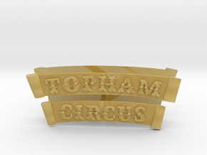 HO/OO Topham Circus Banner Plates set of 2 in Tan Fine Detail Plastic