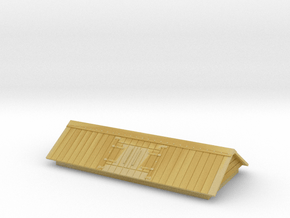 HO/OO Lime Wagon 6-Plank Top in Tan Fine Detail Plastic