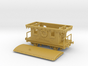 HO/OO Christmas Caboose Chain in Tan Fine Detail Plastic