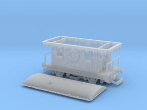 HO/OO Christmas Caboose Bachmann in Clear Ultra Fine Detail Plastic