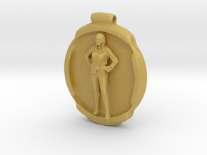 Printle N Pamela Anderson - 33 mm in Tan Fine Detail Plastic