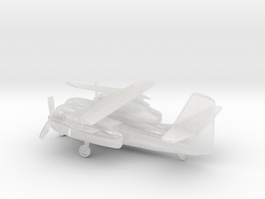 Grumman C-1 Trader (folded wings) in Clear Ultra Fine Detail Plastic: 6mm