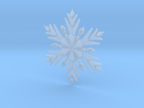 Froze Snowflake Small in Clear Ultra Fine Detail Plastic