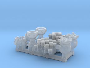 TTRPG mini clutter treasure set in Clear Ultra Fine Detail Plastic