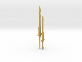 ACC-04-Swords  6-7inch in Tan Fine Detail Plastic