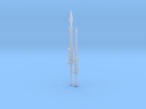 ACC-04-Swords  6-7inch in Clear Ultra Fine Detail Plastic