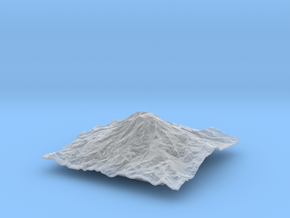 4'' Mt. Rainier, Washington, USA in Clear Ultra Fine Detail Plastic