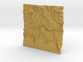 6'' Grand Canyon Terrain Model, Arizona, USA in Tan Fine Detail Plastic