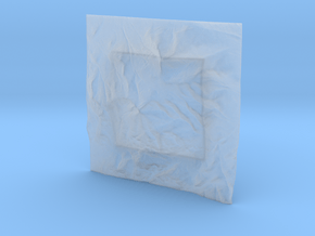 6'' Whiteface Mtn. Terrain Model, New York, USA in Clear Ultra Fine Detail Plastic