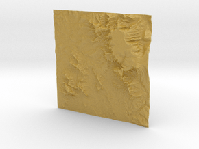 4'' Sedona Terrain Model, Arizona, USA in Tan Fine Detail Plastic