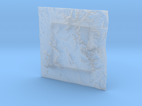 6'' Sedona Terrain Model, Arizona, USA in Clear Ultra Fine Detail Plastic
