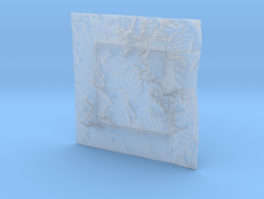 8'' Sedona Terrain Model, Arizona, USA in Clear Ultra Fine Detail Plastic