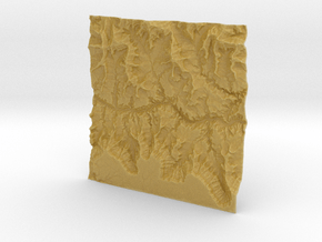 3'' Grand Canyon Terrain Model, Arizona, USA in Tan Fine Detail Plastic