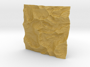 3'' Mt. Whitney Terrain Model, California, USA in Tan Fine Detail Plastic