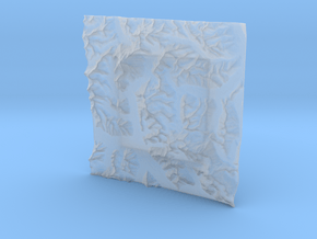 4''/10cm Baltoro Glacier and K2, WSF in Clear Ultra Fine Detail Plastic