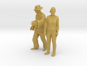 Printle CV Couple 081 - 1/87 - wob in Tan Fine Detail Plastic