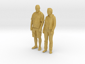 Printle C Couple 086 - 1/87 - wob in Tan Fine Detail Plastic