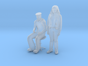 Printle CM Couple 090 - 1/87 - wob in Clear Ultra Fine Detail Plastic