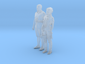 Printle C Couple 091 - 1/87 - wob in Clear Ultra Fine Detail Plastic