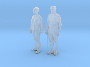 Printle C Couple 099 - 1/87 - wob in Clear Ultra Fine Detail Plastic