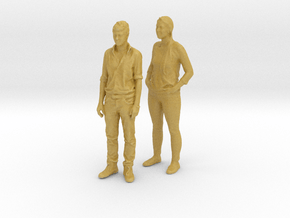 Printle C Couple 110 - 1/87 - wob in Tan Fine Detail Plastic