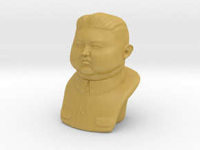 Kim Jong-un bust - smalle version in Tan Fine Detail Plastic