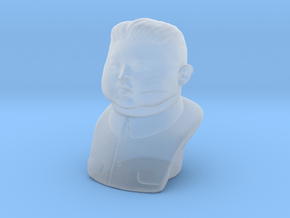 Kim Jong-un bust - smalle version in Clear Ultra Fine Detail Plastic