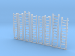 Ladders for miniature games in Clear Ultra Fine Detail Plastic