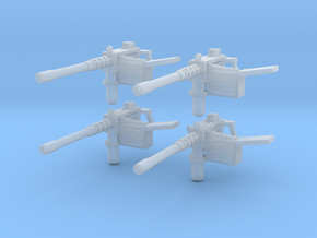 Machine guns 28mm scale for 3mm holes in Clear Ultra Fine Detail Plastic