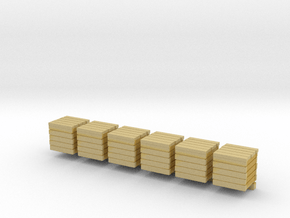 10x10mm wooden crates in Tan Fine Detail Plastic