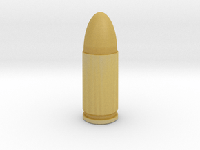 9x19 bullet in Tan Fine Detail Plastic