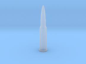 7,62x54R bullet prop in Clear Ultra Fine Detail Plastic