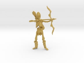 Skeleton archer 54mm in Tan Fine Detail Plastic