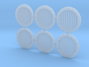 Ventilation fan/canal cover in Clear Ultra Fine Detail Plastic