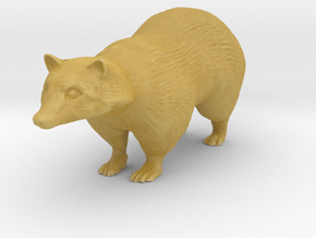 Printle Animal Badger - 1/24 in Tan Fine Detail Plastic