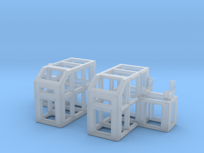 Depth Charge Thrower Rack 1/144 Scale in Clear Ultra Fine Detail Plastic
