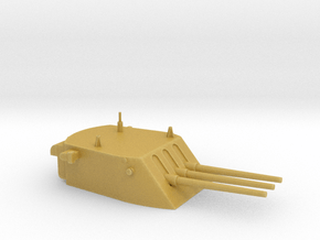 1/96 scale CL/CLG 6 Inch 47 Cal Triple Turret  in Tan Fine Detail Plastic