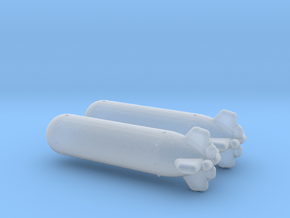 1/144 Scale Torpedo Mk 32 in Clear Ultra Fine Detail Plastic