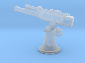 1/144 Scale 3in 23 Cal AA Gun in Clear Ultra Fine Detail Plastic