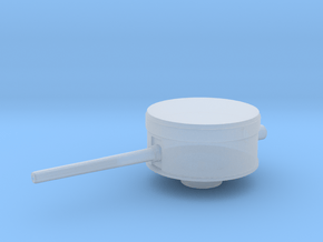 1/144 Scale 6 In Mk 13 Mod 1 Single Turret in Clear Ultra Fine Detail Plastic