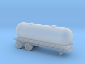 1/110 Scale Tank Trailer in Clear Ultra Fine Detail Plastic