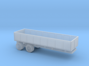 1/110 Scale M-35 Cargo Trailer in Clear Ultra Fine Detail Plastic