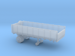 1/245 Scale Cargo Trailer in Clear Ultra Fine Detail Plastic
