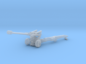 1/100 Scale M198 155mm Howitzer in Clear Ultra Fine Detail Plastic