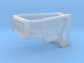 Window Frames 1/50 fit Harbor Tug Bridge in Clear Ultra Fine Detail Plastic