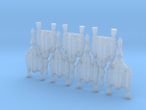 Father's Rocket Jetpacks (x7) in Clear Ultra Fine Detail Plastic