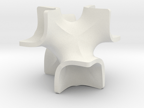 symmetry1_thin in White Natural Versatile Plastic